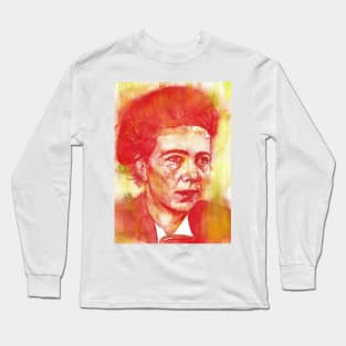 SIMONE DE BEAUVOIR - watercolor portrait.2 Long Sleeve T-Shirt